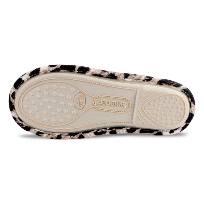 Isotoner® Ladies Animal Swept Back Mule Slipper Animal Extra Image 5